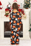 Halloween Family Pumpkin Printed Pajamas Set