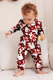 Burgundy Bear Family Pajama Set