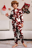 Burgundy Bear Family Pajama Set