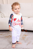 Navy Plaid Long Sleeve Family Matching Pajama Set