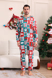 Red and Green Colorblock Christmas Hooded Family Pajama Set