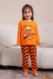 Orange Halloween Family Matching Pajama Set