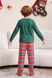 Dark Green Christmas Family Matching Pajamas Set