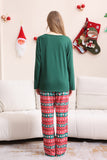 Dark Green Christmas Family Matching Pajamas Set