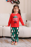 Red Print Christmas Family Matching Pajama Set