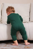 Dark Green Merry Christmas Family Pajama Set