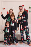 Black Merry Christmas Family Pajama Set