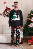 Black Merry Christmas Family Pajama Set