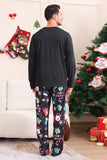 Black Merry Christmas Family Pajama Set