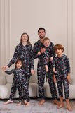 Christmas Navy Family Matching Hooded Pajamas