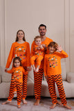 Orange Striped Halloween Family Pajamas