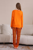 Orange Striped Halloween Family Pajamas