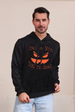 Evil Black Pumpkin Halloween Hooded Family Sweatshirts