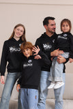 Black Halloween Family Costume Hooded Sweatshirt