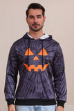 Grey Halloween Pumpkin Pattern Family Costume Hooded Top