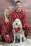 Loose Christmas Soft Pajamas Red Plaid Christmas Tree Printed Warm Fashion Pajama Set