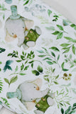 Dark Green Printed Short Sleeve Matching Family Pajamas