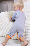 Grey Printed Long Sleeve Family Halloween Pajamas