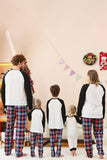 Black and White Tree Printed Family Christmas Pajamas