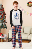 Black and White Tree Printed Family Christmas Pajamas