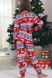 Red Winter Print Family Christmas Pajamas