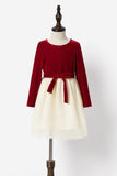 Red Plaid Long Sleeve Holiday Family Matching Outfits