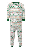 White Christmas Tree Printed Matching Family Pajamas