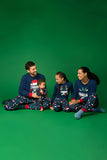 Navy Long Sleeve Printed Matching Family Pajamas