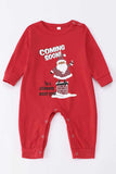 Red Plaid Snowman Print Christmas Family Matching Pajamas Set