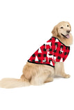 Red Long Sleeves Round Neck Plaid Printed Family Pajama Sets