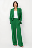 Burgundy 2 Piece Notched Lapel Women Suits with Sleeves