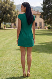 Yellow Round Neck Bodycon Homecoming Dress with 3D Flowers