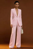 Ivory Shawl Lapel 2 Piece Single Breasted Women's Work Suits