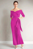 Navy Mermaid Strapless Mother of The Bride Dress