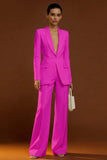 Ivory Shawl Lapel 2 Piece Single Breasted Women's Work Suits