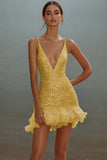 White Bodycon Spaghetti Straps Sequin Short Graduation Dress
