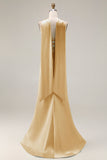 Light Green Strapless Mermaid Corset Side Slit Maxi Dress with a Neck Scarf
