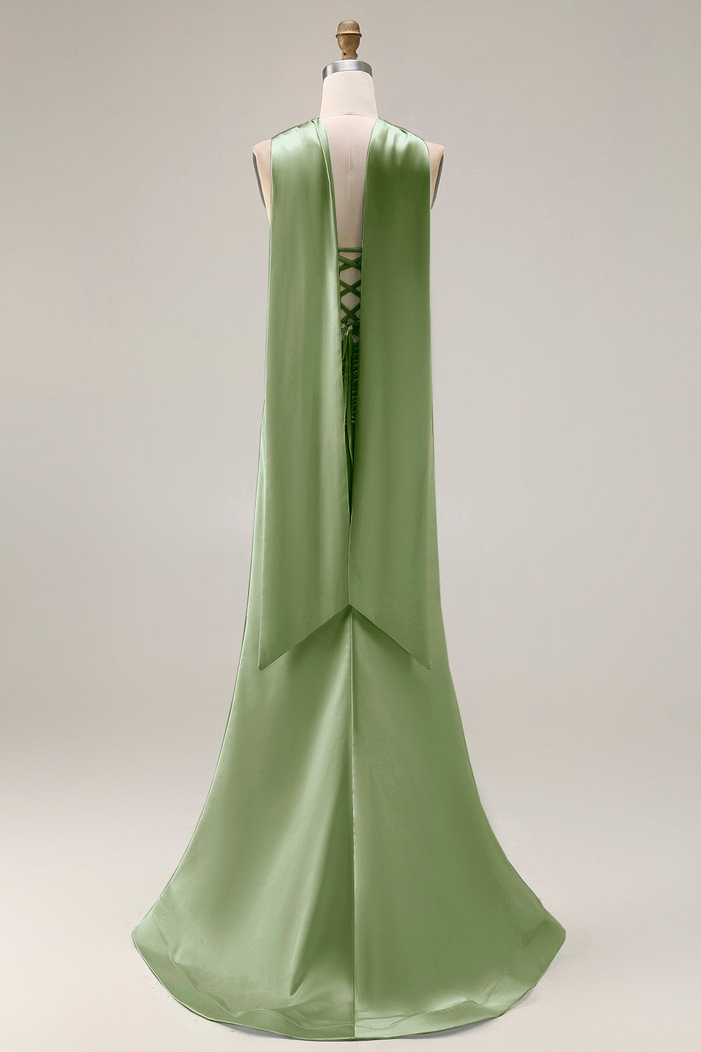 light green silk maxi dress Rosalind Light Green Maxi Dress
