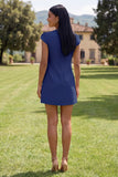 Yellow Round Neck Bodycon Homecoming Dress with 3D Flowers