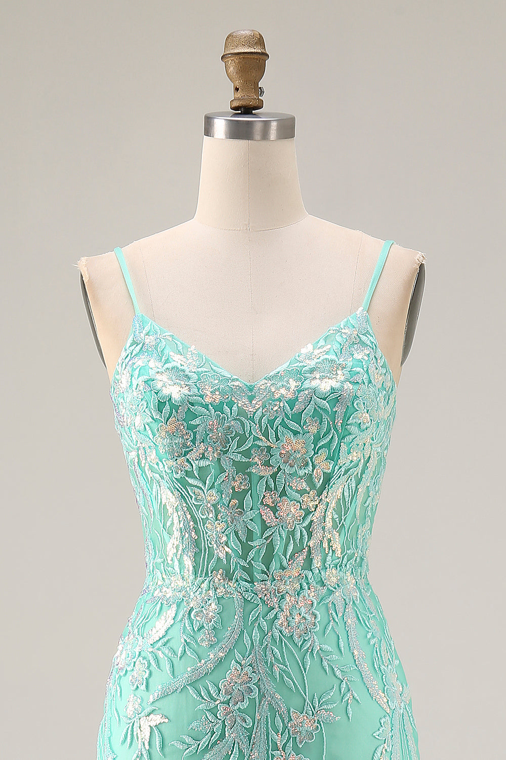ZAPAKA Women Mint Green Long Prom Dress Mermaid Sequins Spaghetti Straps Corset Party Dress with Embroidery, Purple / US24W ZAPAKA Women Mint Green Long Prom Dress Mermaid Sequins Spaghetti Straps Corset Party Dress with Embroidery, Purple / US24W
