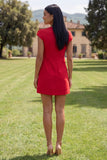 Yellow Round Neck Bodycon Homecoming Dress with 3D Flowers