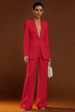 Ivory Shawl Lapel 2 Piece Single Breasted Women's Work Suits