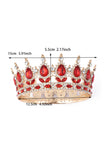 Red Crystal Prom Queen Pageant Crown Tiara