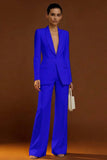 Ivory Shawl Lapel 2 Piece Single Breasted Women's Work Suits