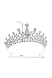 Silver Crystal Prom Queen Pageant Crown Tiara