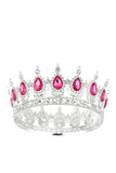 Red Crystal Prom Queen Pageant Crown Tiara