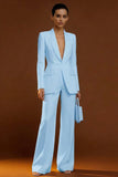 Ivory Shawl Lapel 2 Piece Single Breasted Women's Work Suits