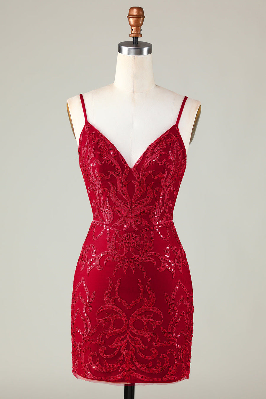 burgundy homecoming dresses 2018 Sweetheart Neck Burgundy Organza Velvet Homecoming Dresses with Corset Back ARD1586 main image 1