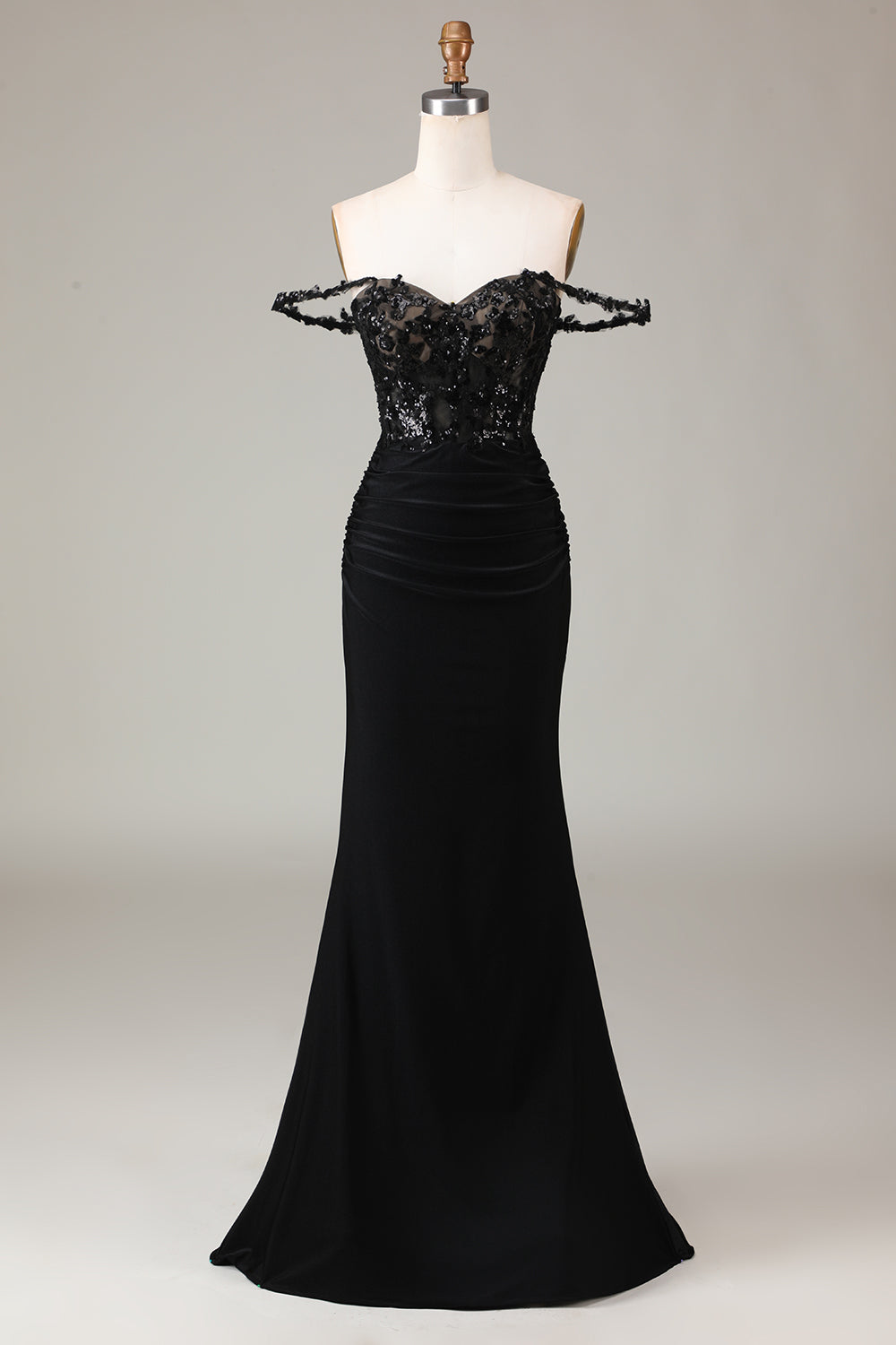 Zapaka Women Glitter Prom Dress Off the Shoulder Black Mermaid Long Evening Party Dress, Black / US6 Zapaka Women Glitter Prom Dress Off the Shoulder Black Mermaid Long Evening Party Dress, Black / US6
