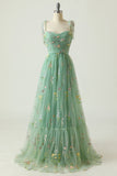 Women's A Line Tulle Long Prom Dress Dress U.S. Warehouse Stock Clearance - Only $65.9